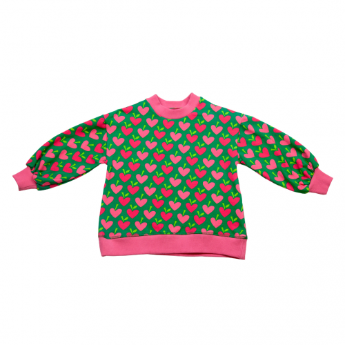 Agatha Ruiz De La Prada Μπλούζα Φούτερ Apple Hearts (7SS3694)