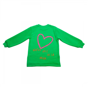 Agatha Ruiz De La Prada Μπλούζα Φούτερ με Καρδιά Πράσινη (7SS3699)