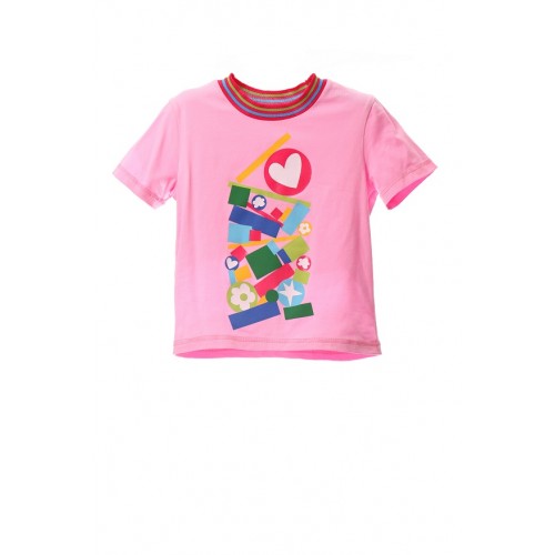 Agatha Ruiz De La Prada T-Shirt Ρόζ Καρδιά Σχήματα (PVTSH.0156)