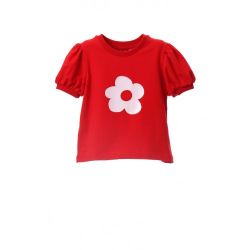 Agatha Ruiz De La Prada T-Shirt Κόκκινο με Λευκή Μαργαρίτα (PVTSH.0166)