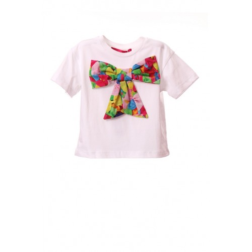 Agatha Ruiz De La Prada T-Shirt Λευκό με Φιόγκο (PVTSH.0176)