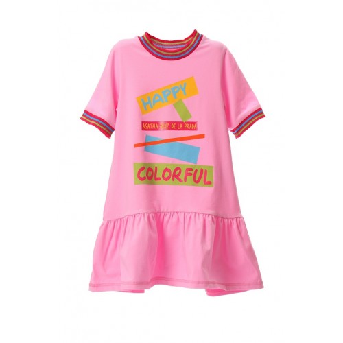 Agatha Ruiz De La Prada Φόρεμα Ρόζ Happy (PVVES.0061)