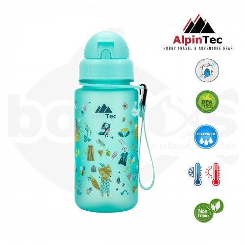 Παγούρι Alpin με Καλαμάκι 400ml Forest (C-400SPB-FA)