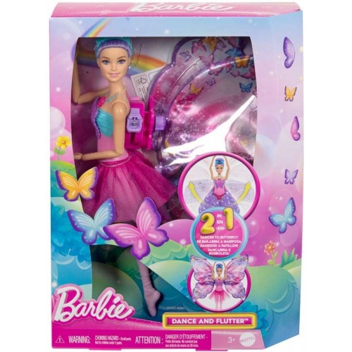 Mattel Barbie Μπαλαρίνα Dance and Flutter (HXJ10)