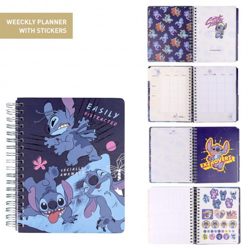 Cerda Lilo and Stitch Σημειωματάριο Weekly Planner με Αυτοκόλλητα (2700000878)