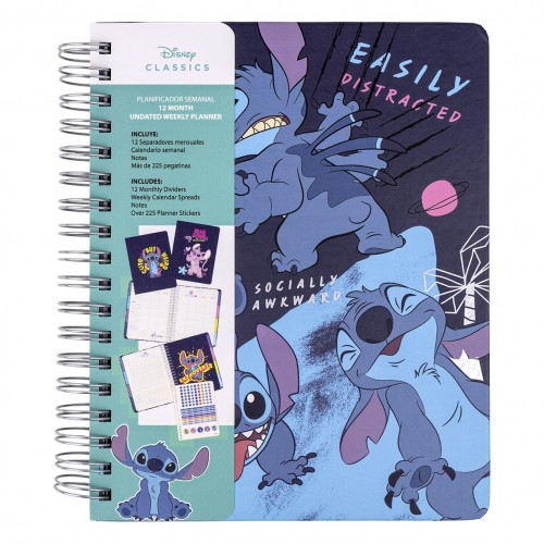 Cerda Lilo and Stitch Σημειωματάριο Weekly Planner με Αυτοκόλλητα (2700000878)