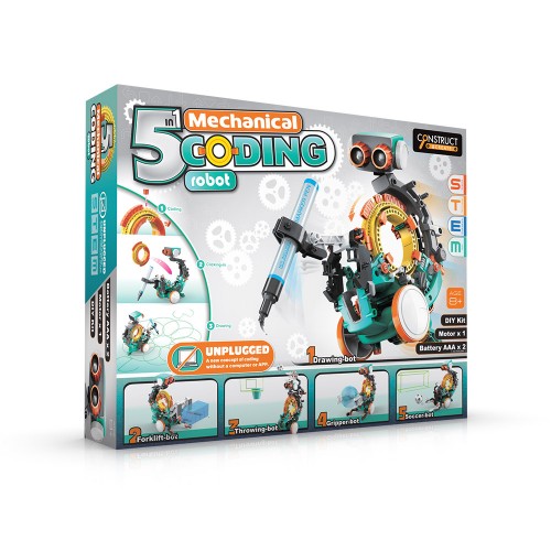 Construct & Create 5in1 Mechanical Coding Robot (74095)