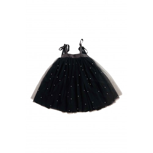 Dolly By Le Petit Tom Φόρεμα και Φούστα 2in1  Pearl Cute Tulle Black 8-10y (57357)