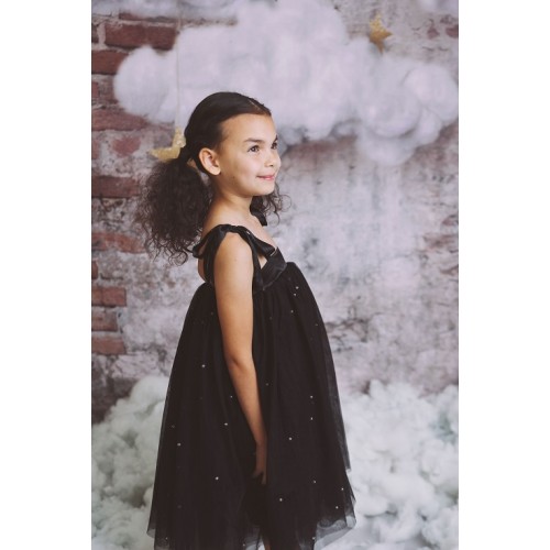 Dolly By Le Petit Tom Φόρεμα και Φούστα 2in1  Pearl Cute Tulle Black 8-10y (57357)