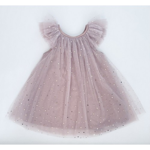 Dolly By Le Petit Tom Φόρεμα Stars and Moon Tulle Fairy Dusty violet Purple 4-6y (79043)