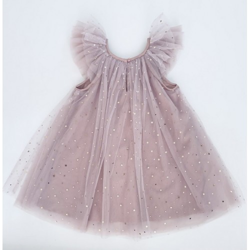 Dolly By Le Petit Tom Φόρεμα Stars and Moon Tulle Fairy Dusty violet Purple 4-6y (79043)