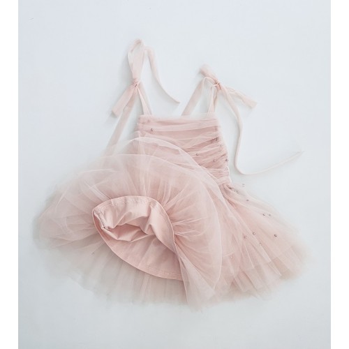 Dolly By Le Petit Tom Φόρεμα Ballerina Pearl Tulle Pink 4-6y (53613)