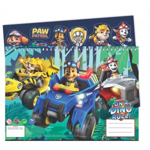 GIM Μπλοκ Ζωγραφικής με Αυτοκόλλητα Paw Patrol (334-38416)