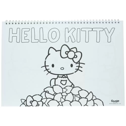 GIM Μπλοκ Ζωγραφικής με Αυτοκόλλητα Hello Kitty (335-70416)