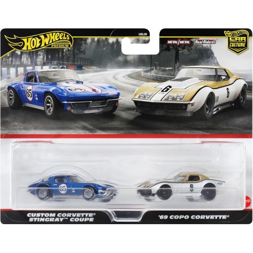 Hot Wheels Premium '69 COPO Corvette / Custom Corvette "Stingray" Coupe (HBL96/HRR80)