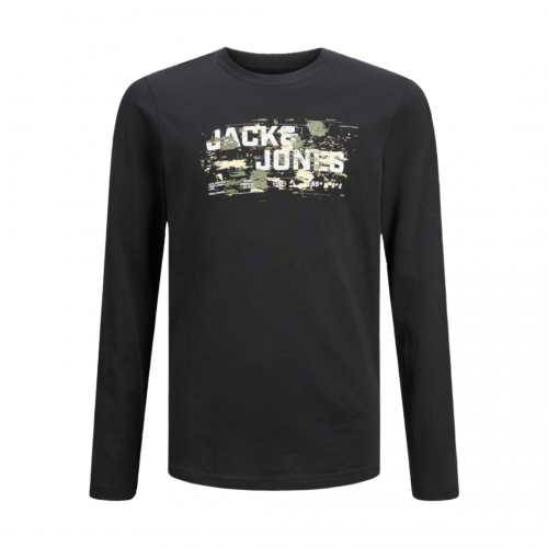 Jack and Jones Junior T-shirt Μακρυμάνικο Logo Black (12263092)