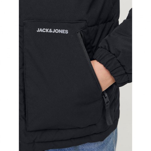 Jack and Jones Junior Μπουφάν Padded Μαύρο (12258547)