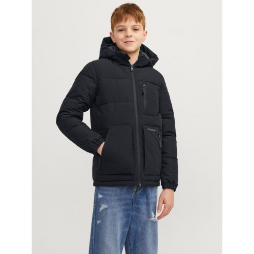 Jack and Jones Junior Μπουφάν Padded Μαύρο (12258547)