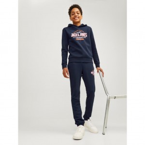 Jack and Jones Junior Παντελόνι Φούτερ Navy Blazer (12258851)