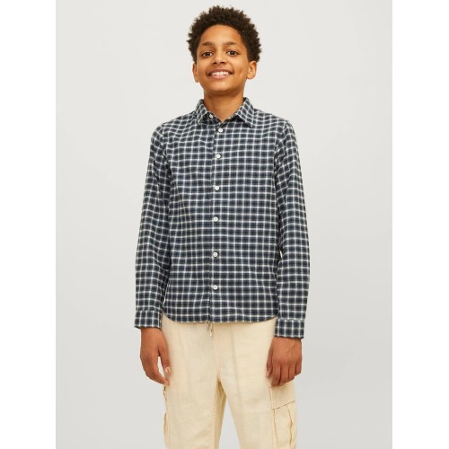 Jack and Jones Junior Πουκάμισο Καρώ Forest Night (12260996)