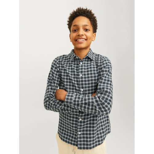 Jack and Jones Junior Πουκάμισο Καρώ Forest Night (12260996)