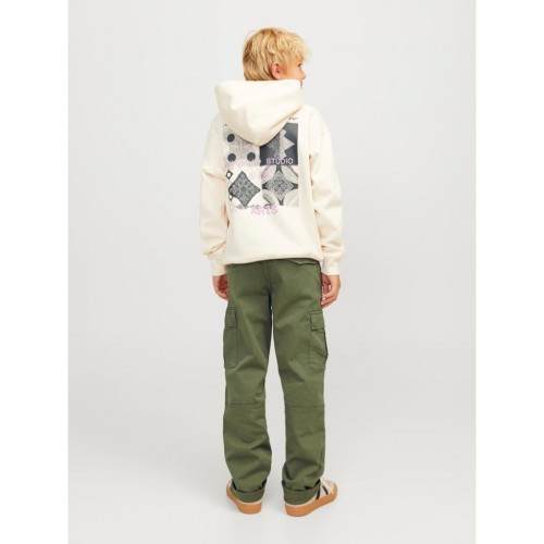 Jack and Jones Junior Παντελόνι Cargo Dusty Oliove (12261033)