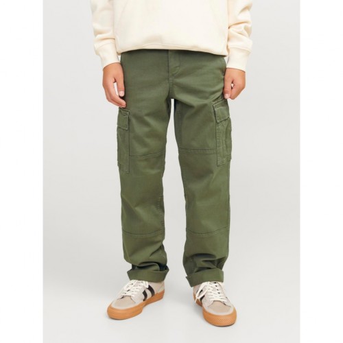 Jack and Jones Junior Παντελόνι Cargo Dusty Oliove (12261033)