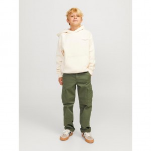 Jack and Jones Junior Παντελόνι Cargo Dusty Oliove (12261034)