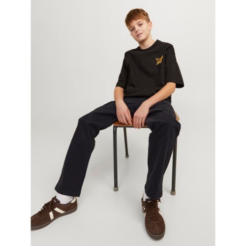 Jack and Jones Junior Παντελόνι Cargo Black (12261033)