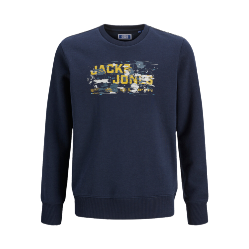 Jack and Jones Junior Μπλούζα Φούτερ Λαιμόκοψη Navy Blazer (12263516)