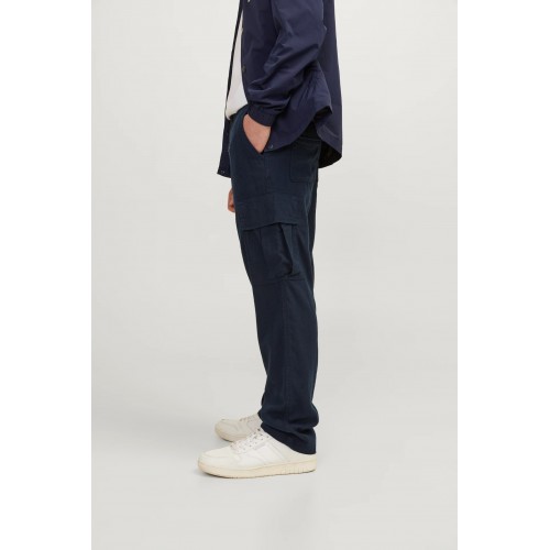 Jack and Jones Junior Παντελόνι Λινό Dark Navy (12255663)