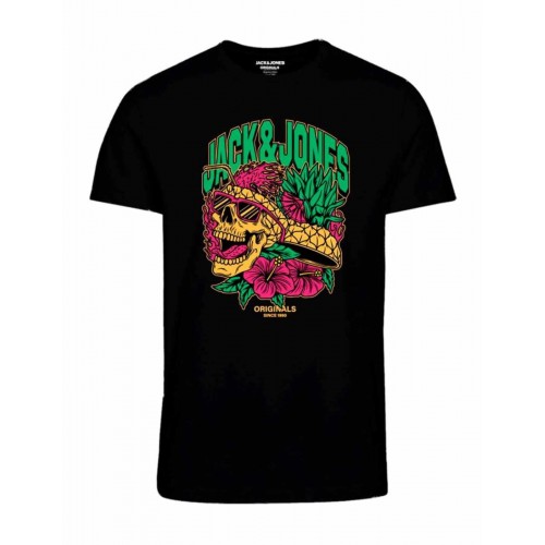 Jack and Jones Junior T-Shirt Skull Black (12259928)