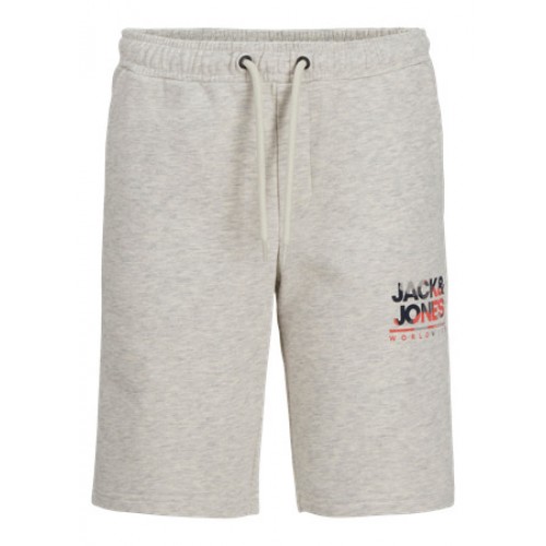 Jack and Jones Junior Mini Βερμούδα Βαμβακερή White Melange (12269954)