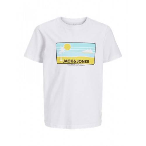 Jack and Jones Junior Μπλούζα Summer Explorer White (12269975)