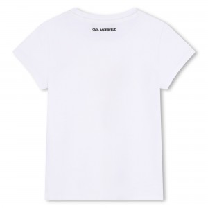 Karl Lagerfeld T-Shirt Λευκό Νο14-16 (Z30211 10P)