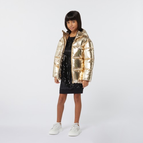 Karl Lagerfeld Μπουφάν Puffer Metallic Gold (Z30234)