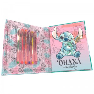 Kids Licensing Stitch Σημειωματάριο με 6 Gel Pens (88444)