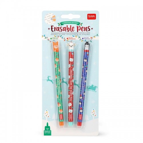 Legami Xmas Pen Erasable Σετ3 (EPSET0004)