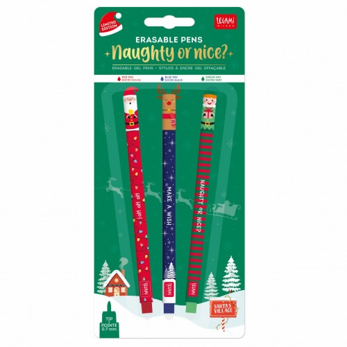 Legami Erasable Pens Naughty or Nice (EPSET0009)