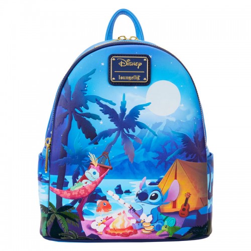 Loungefly Σακίδιο Βόλτας Disney Stitch Camping Cuties 26εκ. (51407)