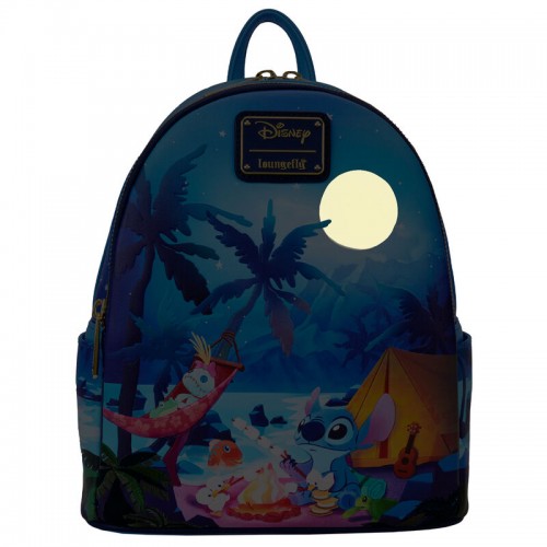 Loungefly Σακίδιο Βόλτας Disney Stitch Camping Cuties 26εκ. (51407)