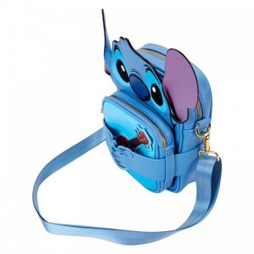 Loungefly Τσαντάκι Ώμου με Πορτοφόλι Κερμάτων Disney Stitch Camping Cuties (51408)