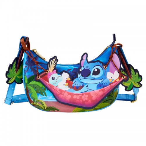 Loungefly Τσαντάκι Ώμου Disney Stitch Camping Cuties (51412)