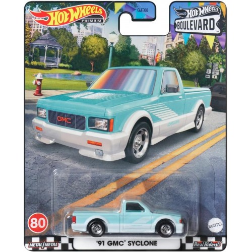 Hot Wheels Premium Real Riders Boulevard 1:64 '91 GMC Syclone (HKF24/GJT68)