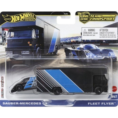 Hot Wheels Fleet Transport 1:64 Sauber-Mercedes C9 (FLF56/HRV41)