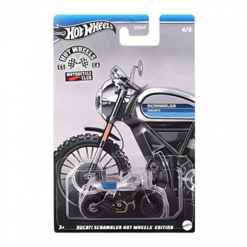 Hot Wheels Motorcycle Club 1:64 Ducati Scrambler Hot Wheel's Edition  (HWR59)