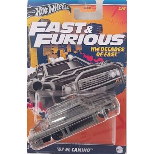 Hot Wheels Fast and Furious Decades of Fast 1:64 '67 EL Camino (HNR88/HRW41)