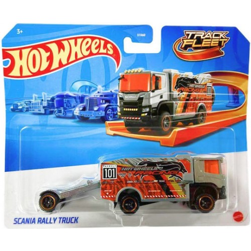 Hot Wheels Track Fleet 1:64 Scania Rally Truck (BFM60/HXP25)