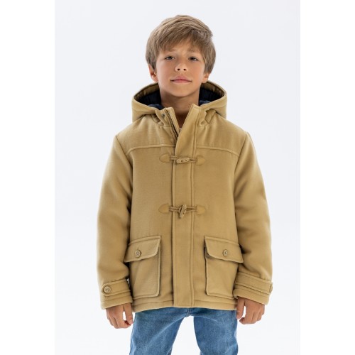 Minoti Παλτό με Κουκούλα Sand (19COAT9)