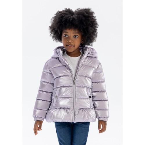 Minoti Μπουφάν Puffer Pink Mettalic (20COAT1)